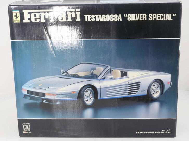 Schaal 1:8 Pocher No. K61 Ferrari Testarossa Spider Silv..., Hobby en Vrije tijd, Modelauto's | 1:5 tot 1:12, Gebruikt, Ophalen of Verzenden
