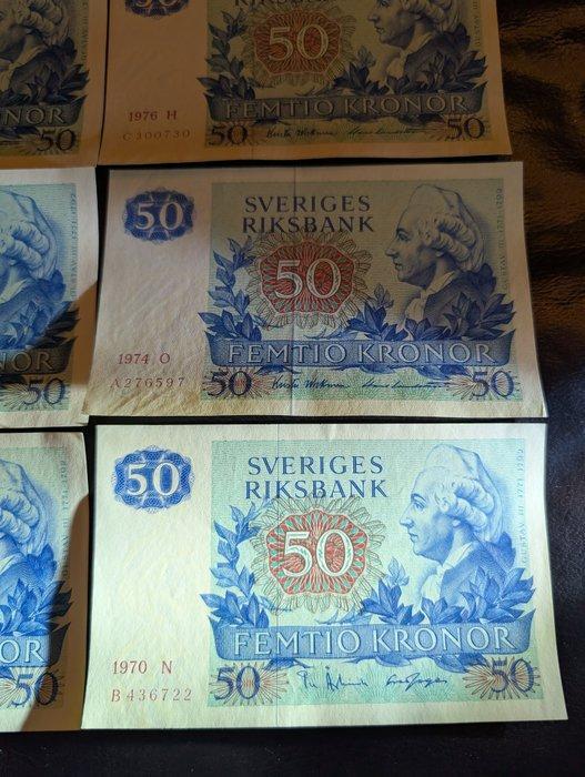 Zweden. - 10 x 50 Kronor Various years - Pick 53 (Zonder, Postzegels en Munten, Bankbiljetten | Europa | Niet-Eurobiljetten