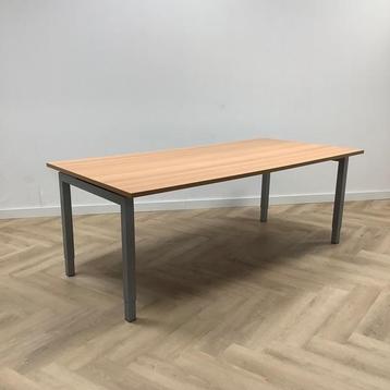 Tweedehands verstelbaar bureau / tafel, 200x100 cm, beuken -, Huis en Inrichting, In hoogte verstelbaar, Gebruikt, Bureau