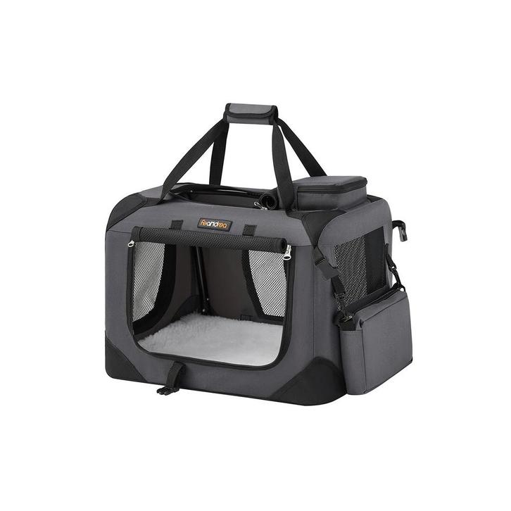 Opvouwbare Dierentransportbox Auto Grijs S | Retour Deal..., Dieren en Toebehoren, Transportboxen, Nieuw, Verzenden