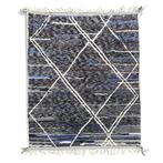 hand made - Marokkaans Berbers wollen tapijt – zwart, Huis en Inrichting, Stoffering | Tapijten en Vloerkleden, Nieuw