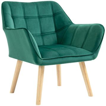 TRUUSK Scandinavische Fauteuil Relaxfauteuil in Groen - Fluw beschikbaar voor biedingen