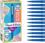 Paper Mate Flair-viltstiften | Medium punt (0,7 mm) | Blauwe, Kinderen en Baby's, Verzenden, Zo goed als nieuw