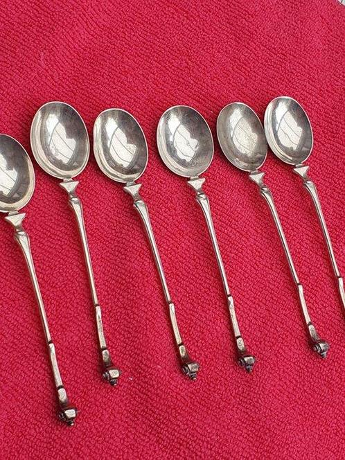 B.Veldkamp - Lepel (6) - .835 zilver - 6 zilveren theelepels, Antiek en Kunst, Antiek | Zilver en Goud