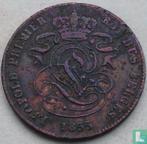 België 2 centimes 1855, Verzenden, Losse munt