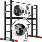 MASKO® Kamersteiger Aluminium - Multifunctionele Ladder - Zw, Verzenden, Nieuw