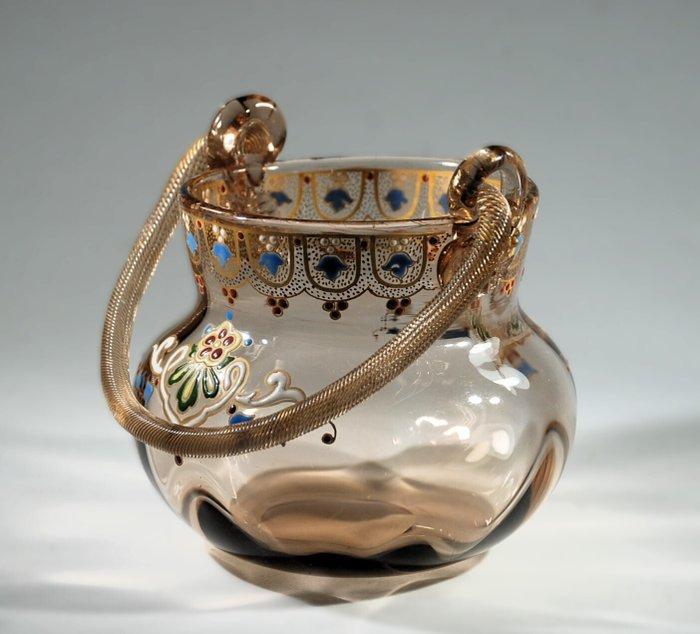 Harrach (attr) - Mand - Glas - Bohemen, Antiek en Kunst, Antiek | Glaswerk en Kristal