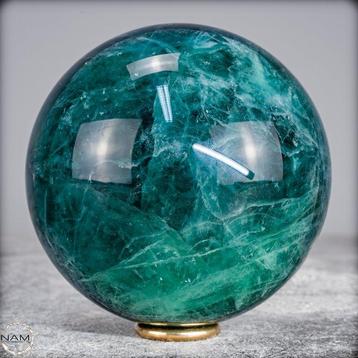 Fluorite verte naturelle de qualité supérieure sphère-