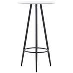 vidaXL Table de bar Blanc 60 x 107,5 cm MDF, Maison & Meubles, Tables | Tables à manger, Verzenden, Neuf