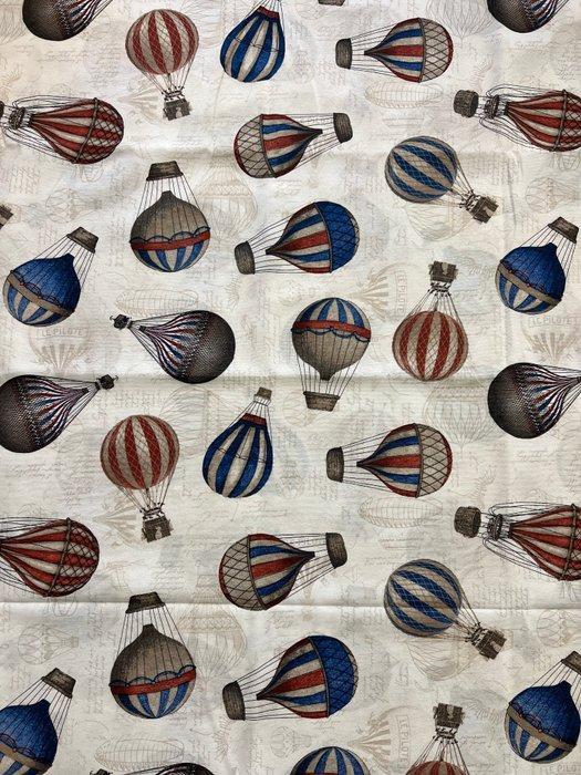 Exclusieve stof in postmoderne stijl met luchtballonnen -, Antiek en Kunst, Curiosa en Brocante