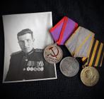 USSR - 3 onderscheidingen en foto van de kapitein,