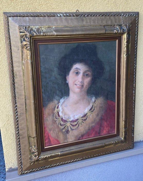 Italiaanse school (XX) - Figura di donna - NO RESERVE, Antiek en Kunst, Kunst | Schilderijen | Klassiek