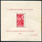 Pools lichaam 1946 - Blad met kleurfout 3 lire +247 lire -, Timbres & Monnaies, Timbres | Europe | Italie