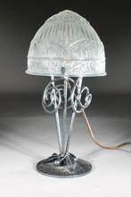 Tafellamp - Glas, smeedijzer - prachtige Tafellamp