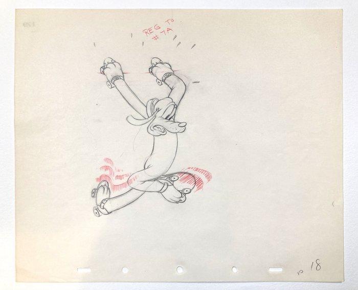 Pluto Originele animatieproductie tekening 1939. - Walt, Verzamelen, Disney