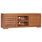 vidaXL Meuble TV 110x30x40 cm Bois de teck massif, Verzenden