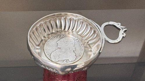Wijnproefschaaltje - .950 zilver - LOUIS XVI ecu met takken, Antiek en Kunst, Antiek | Zilver en Goud