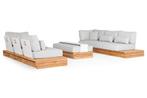 Suns Tovara 2 x 3 zits loungeset soft grey met matt white