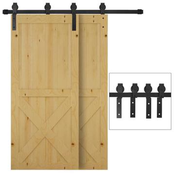 Schuifdeursysteem - Accessoireset - Zwart beschikbaar voor biedingen