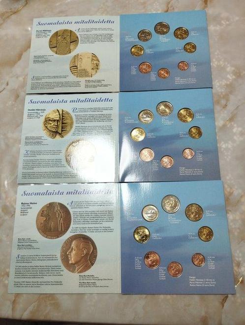 Finland. Trippleset 1999/2001 (Zonder Minimumprijs), Postzegels en Munten, Munten | Europa | Euromunten