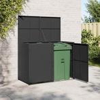 vidaXL Containerberging dubbel 148x80x111 cm poly rattan, Tuin en Terras, Verzenden, Nieuw