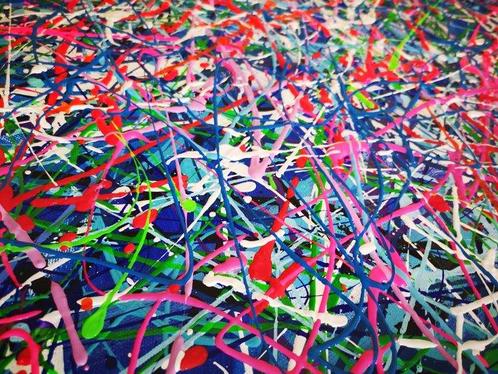 Giovanni Daurea (1955) - Abstract Labirinto GD 89 A., Antiek en Kunst, Kunst | Schilderijen | Modern