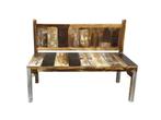 Kinderbankje tuin Scrapie gerecycled sloophout scrapwood, Verzenden, Nieuw