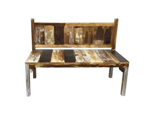 Kinderbankje tuin Scrapie gerecycled sloophout scrapwood, Huis en Inrichting, Zetels | Zetels, Nieuw, Verzenden