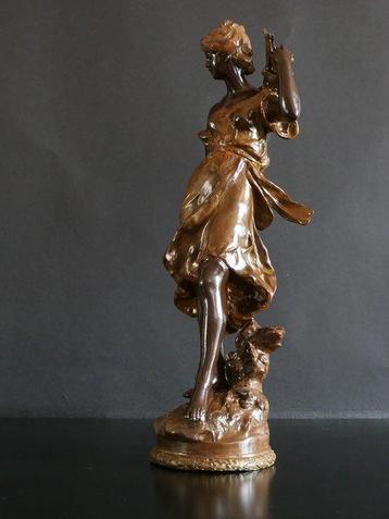 Auguste Moreau ( 1834 - 1917 ) - Statue, La femme à larc et
