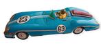 Aoshin-Asc - Voiture jouet en étain - Rarissima-Blu Mercedes, Antiquités & Art, Antiquités | Jouets