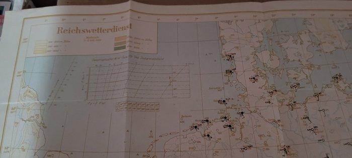 Europa - Frankrijk, België, Duitsland...; Reichswetterdienst, Boeken, Atlassen en Landkaarten