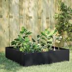 vidaXL Plantenbak verhoogd 100x100x25 cm staal zwart, Tuin en Terras, Verzenden, Nieuw