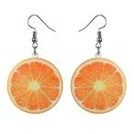 Fako Bijoux® - Oorbellen - Groente & Fruit - Sinaasappel, Verzenden, Nieuw
