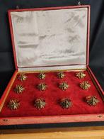 Rond de serviette (12) - Métal, Antiek en Kunst