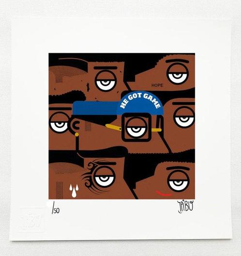 IABO (1980) - He got Game (Spike Lee, Basquiat, Tyson,, Antiek en Kunst, Kunst | Designobjecten
