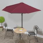 vidaXL Parasol de balcon mÃ¢t en aluminium Bordeaux, Verzenden