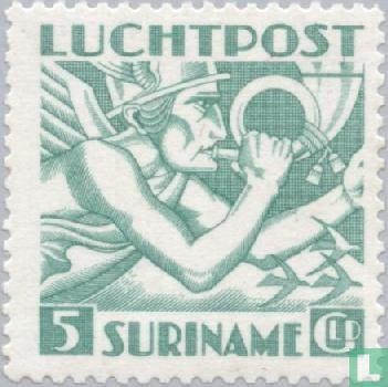 Suriname - Mercurius - 1941, Postzegels en Munten, Postzegels | Suriname, Gestempeld, Verzenden