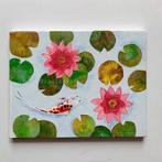 Amita Dand - Koi fish and Water Lilies, Antiek en Kunst
