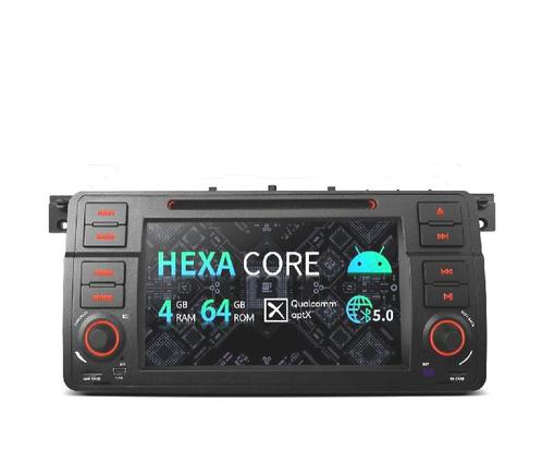 AUTORADIO GPS POUR BMW E46 ANDROID 12 DVD 64GB ROM 4GB RAM 9, Auto diversen, Autonavigatie, Verzenden