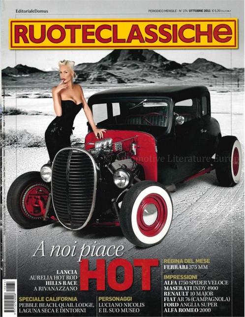 2011 RUOTECLASSICHE MAGAZINE 274 ITALIAANS, Livres, Autos | Brochures & Magazines