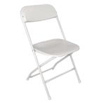 Opklapbare stoel wit | 10 stuks | Zithoogte 44cm |Bolero, Verzenden