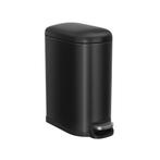 Cosmeticabak Staal | OP = OP | 10 Liter | Inktzwart | Koo..., Huis en Inrichting, Woonaccessoires | Prullenbakken, Met pedaal