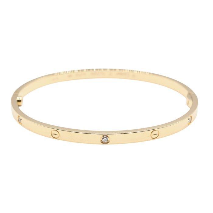 Cartier - Bracelet - Love - 18 carats Or rose - 6 diamants, Handtassen en Accessoires, Antieke sieraden