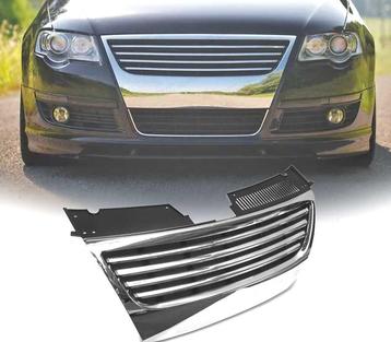 Calandre Pour Volkswagen Vw Passat 3C B6 05-10 Chromé Noir, Verzenden