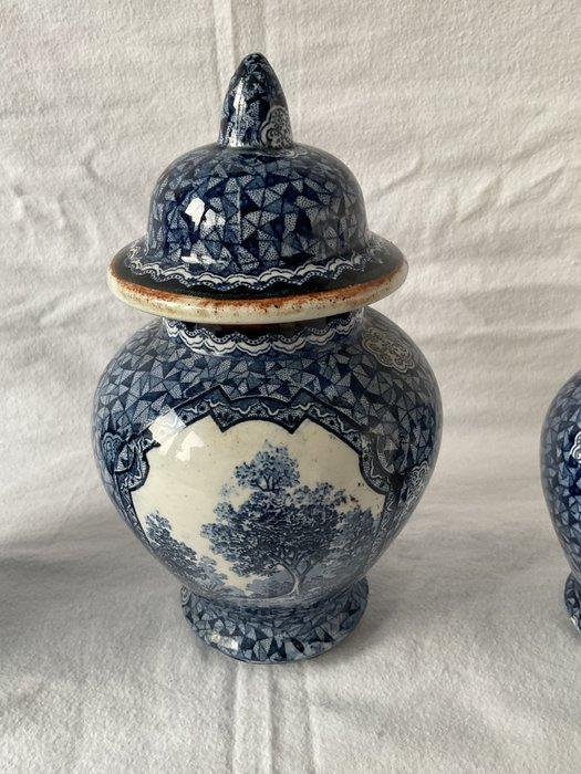 Villeroy & Boch - Gemberpot (3) - Set van drie Villeroy &, Antiek en Kunst, Antiek | Glaswerk en Kristal