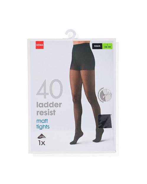 HEMA Panty Anti-ladder 40denier Zwart, Kleding | Dames, Leggings, Maillots en Panty's, Ophalen of Verzenden