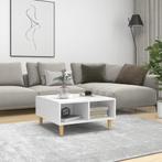 vidaXL Salontafel 60x60x30 cm bewerkt hout wit, Huis en Inrichting, Tafels | Salontafels, Verzenden, Nieuw