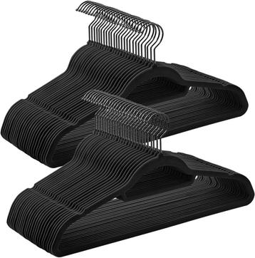 50x kleerhangers fluweel - kledinghangers - 360° draaibare beschikbaar voor biedingen