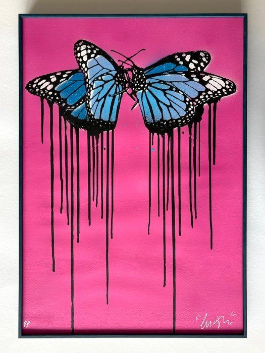 Copyright (XX-XXI) - Fly Love (pink edition) - PP, Antiek en Kunst, Kunst | Designobjecten