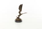Figure - Art Deco Storch-Auto-Maskottchen – Bronze Skulptur